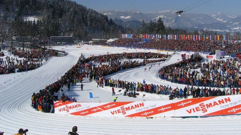 Oberstdorfas slēpošanas arēna. Foto: oberstdorf2021.com