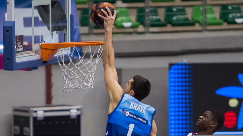 ''San Pablo Burgos'' basketbolists Dejans Kravičs. Foto: ZUMAPRESS/Scanpix