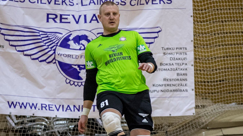 "Rabas" vārtsargs Marks Bogdanovs. Foto: Raba