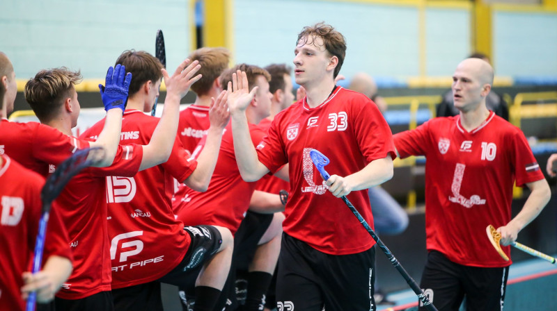 Oskars Tūtāns (Lielvārde/Fat Pipe). Foto: Ritvars Raits, floorball.lv