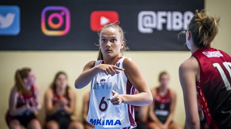 Ketija Vihmane 2021. gada 13. jūlijā Sofijā. Foto: FIBA