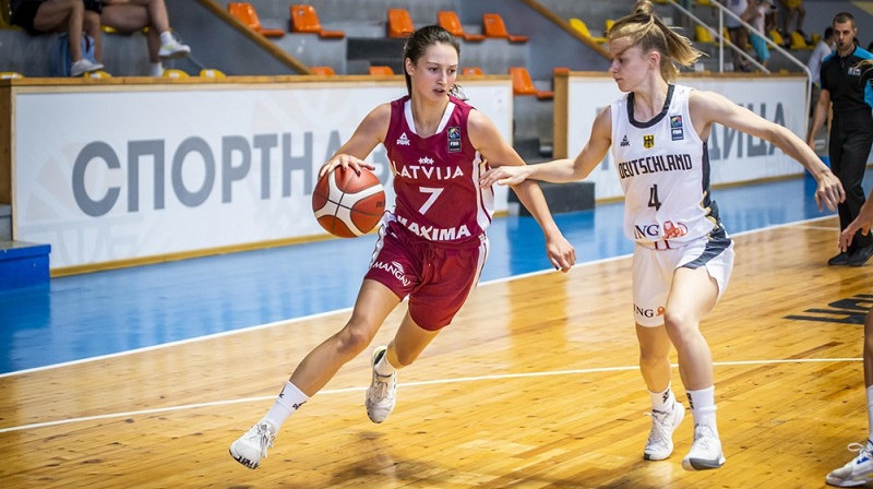 Paula Kļeščova 2021. gada 14. jūlijā. Foto: FIBA