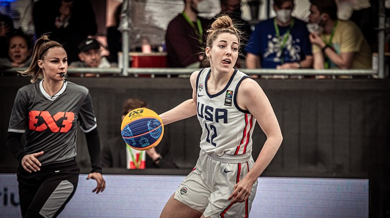 Keitija Lū Semjuelsone 2021. gada maijā Grācā. Foto: FIBA