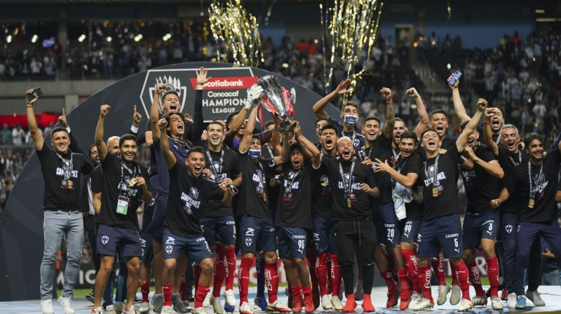 Meksikas "Monterrey" - CONCACAF Čempionu līgas uzvarētāja. Foto: Fernando Llano/AP/Scanpix