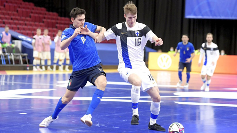 Itālija pret Somiju. Foto: UEFA Futsal