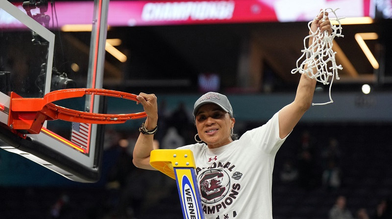 Dona Steilija: divkārtēja NCAA čempione ar "South Carolina". Foto: USA Today/Scanpix