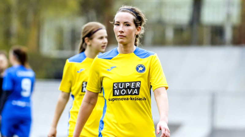 "Super Nova/RTU" futboliste Rebeka Tīle. Foto: LFF