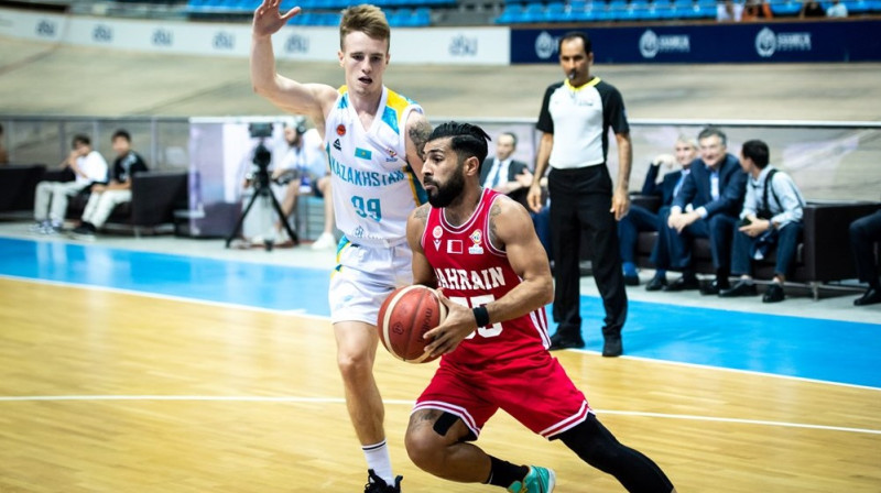 Kazahstāna pret Bahreinu. Foto: FIBA