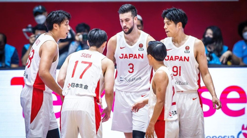 Japānas izlases basketbolisti. Foto: FIBA