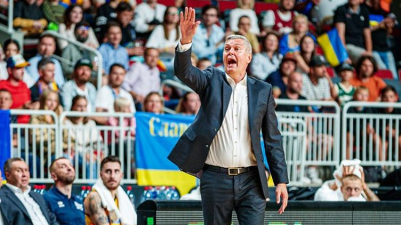 Ukrainas izlases galvenais treneris Ainars Bagatskis. Foto: FIBA