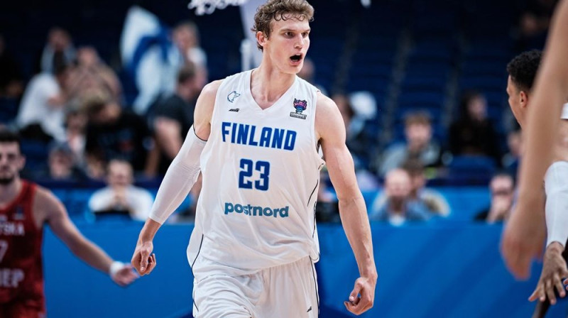Lauri Markanens Somijas izlases sastāvā ''EuroBasket 2022''. Foto: FIBA