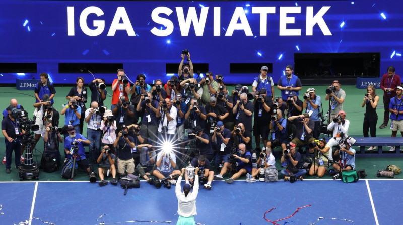 Iga Švjonteka. Foto: Mike Stobe / AFP / WTA