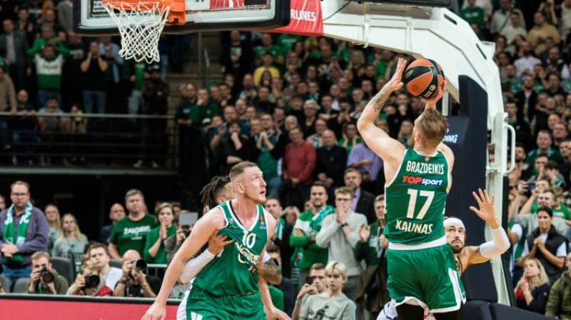 Rolands Šmits un Igns Brazdeiķis. Foto: BC Zalgiris Kaunas