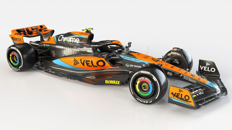 Jaunais "McLaren MCL60" sacīkšu auto. Foto: McLaren Racing