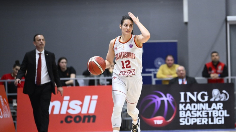 Ieva Pulvere 2023. gada 1. martā. Foto: EuroCup Women