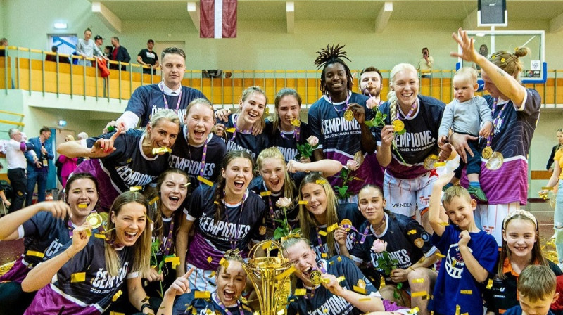 TTT basketbolistes: Latvijas čempiones. Foto: Renārs Koris