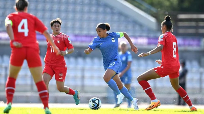 Eiropas U17 meistarsacīkšu pusfināls Igaunijā: Francija pret Šveici. Foto: UEFA