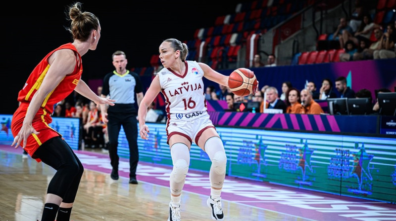 Ilze Jākobsone 2023. gada 15. jūnijā. Foto: FIBA