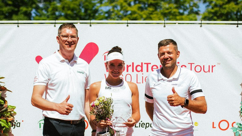 Darja Semeņistaja uzvar Liepājā. Foto: Mārtiņš Vējš, Liepājas Tenisa sporta skola