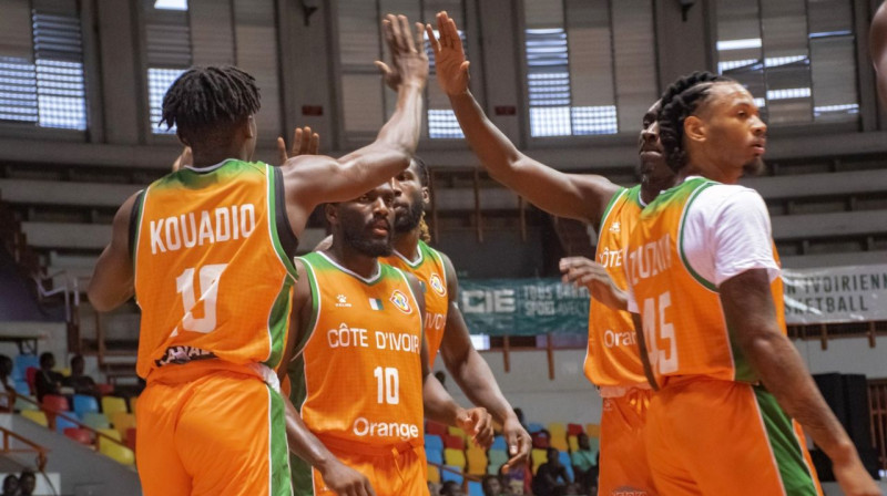 Kotdivuāras valstsvienības basketbolisti. Foto: FIBB, Fédération Ivoirienne de Basket-Ball