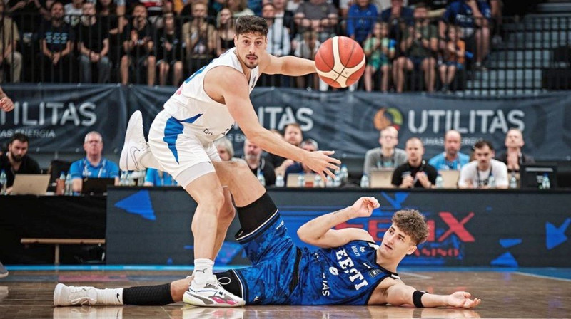 Mirklis no Igaunijas un Izraēlas valstsvienību spēles. Foto: FIBA