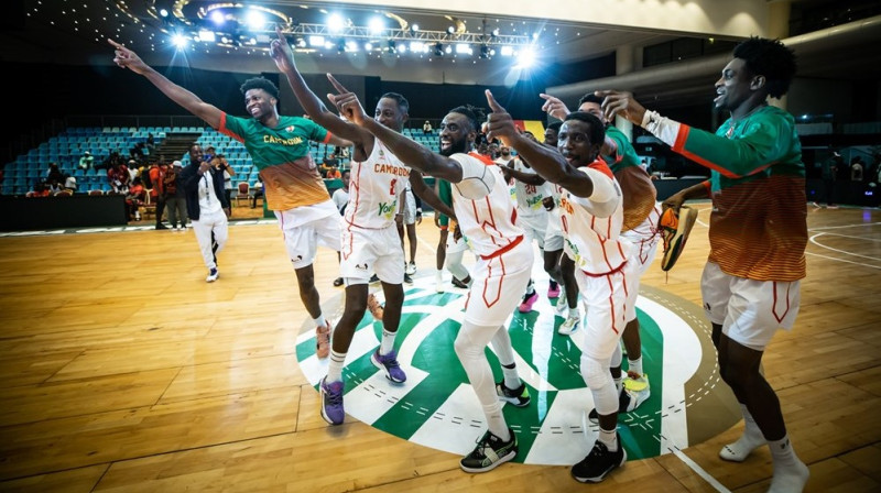 Kamerūnas valstsvienības basketbolisti. Foto: FIBA