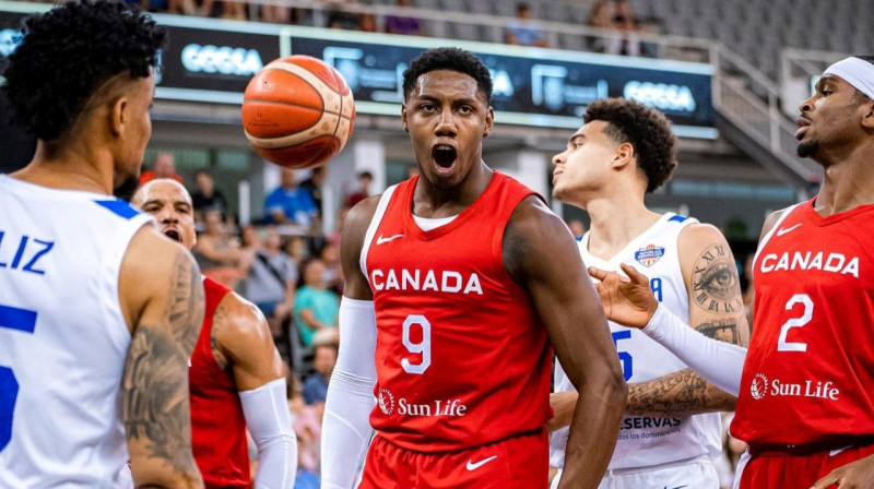 Kanādas valstsvienības basketbolists Ārdžejs Barets. Foto: Canada Basketball