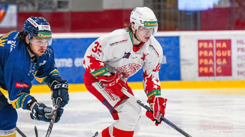 Edgars Kulda. Foto: Markéta Křížová/HC Slavia Praha