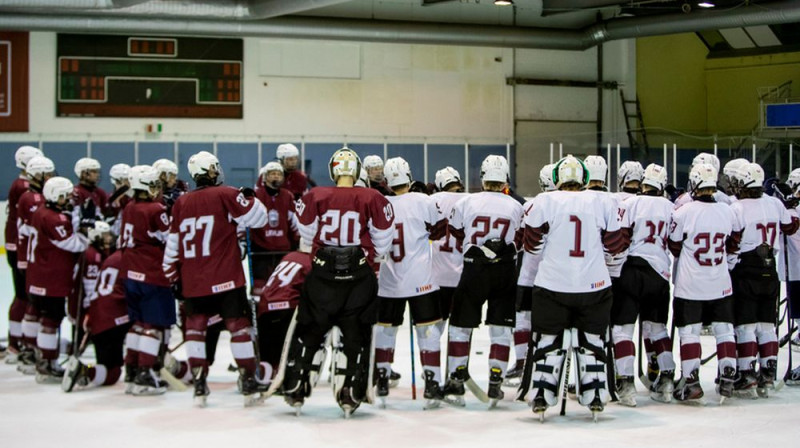 U18 hokeja izlase. Foto: LHF