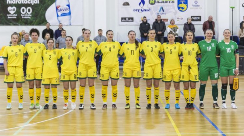 Lietuvas sieviešu telpu futbola izlase. Foto: LFF.lt