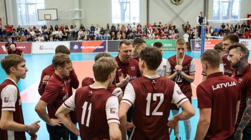 Latvijas U18 volejbola izlase. Foto: CEV
