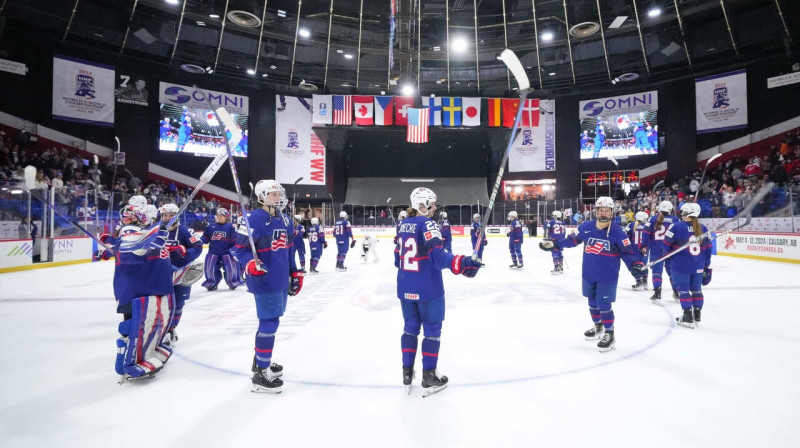 ASV sieviešu hokeja izlase. Foto: IIHF