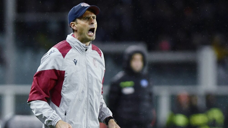 "Bologna" galvenais treneris Tjagu Mota. Foto: Reuters/Scanpix