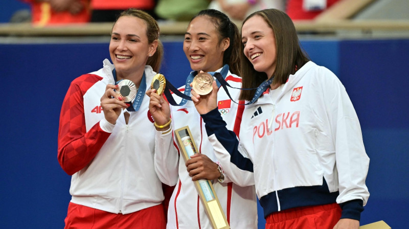 Donna Vekiča, Cjiņveņa Džena, Iga Švjonteka. Foto: AFP/Scanpix