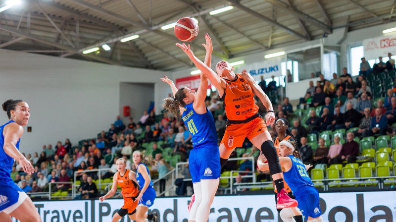 Anete Šteinberga 2024. gada 13. oktobrī. Foto: Basket Liga Kobiet