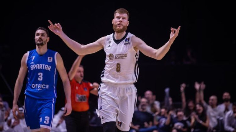 Dāvis Bertāns. Foto: Dubai Basketball Club