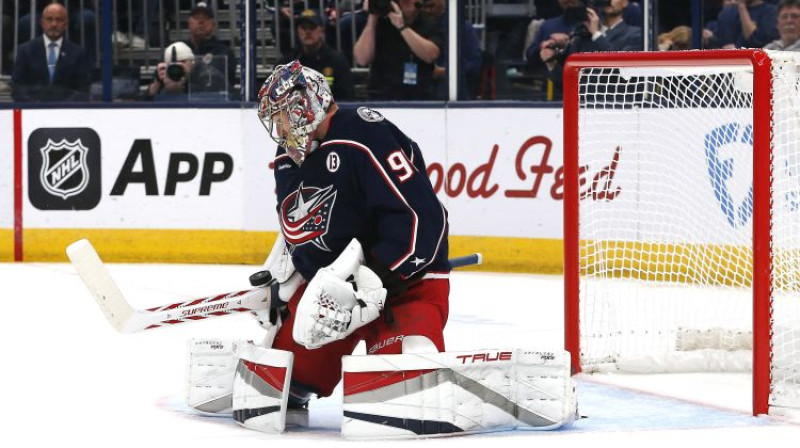 Elvis Merzļikins. Foto: USA Today Sports/Scanpix