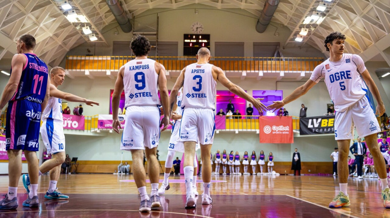 "Ogres" basketbolisti. Foto: Jānis Martels/BK Ogre