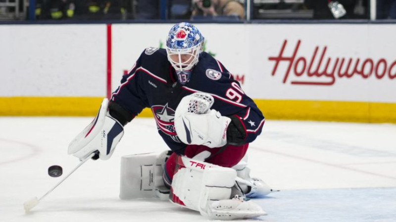 Elvis Merzļikins. Foto: USA Today Sports/Scanpix