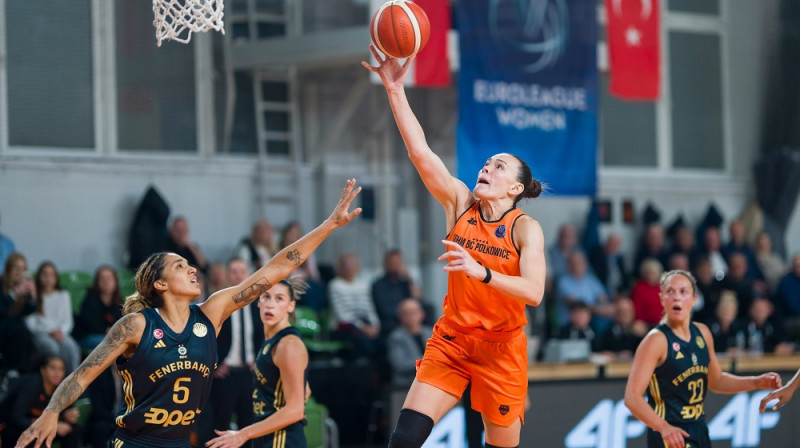 Anete Šteinberga 2024. gada 23. oktobrī. Foto: EuroLeague Women