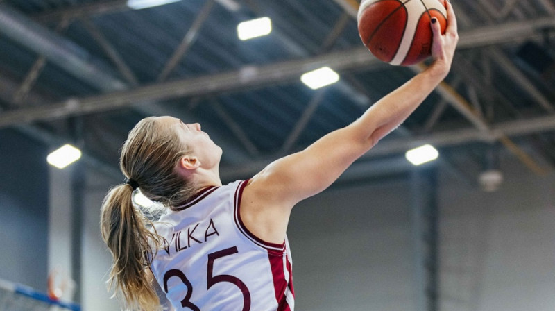 Kate Vilka 2024. gada 7. novembrī. Foto: Mikus Kļaviņš, EuroBasket Women