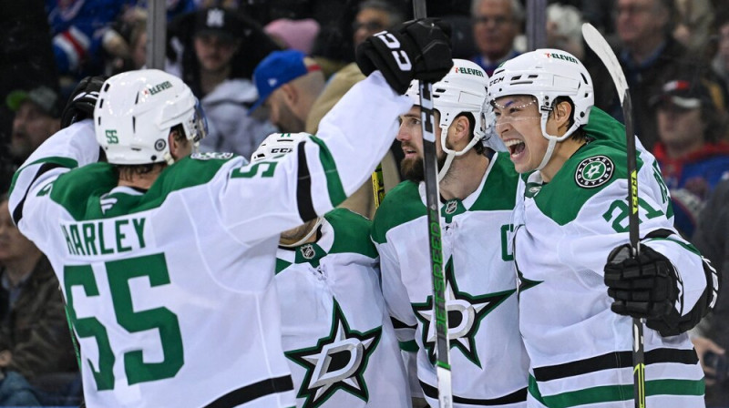 Dalasas "Stars" hokejisti. Foto: Reuters/Scanpix