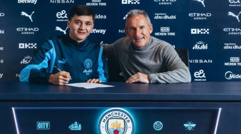 Abdukodirs Husanovs. Foto: mancity.com