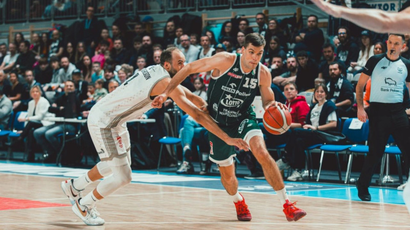 "Legia" basketbolists Ojārs Siliņš. Foto: Legia Warsaw
