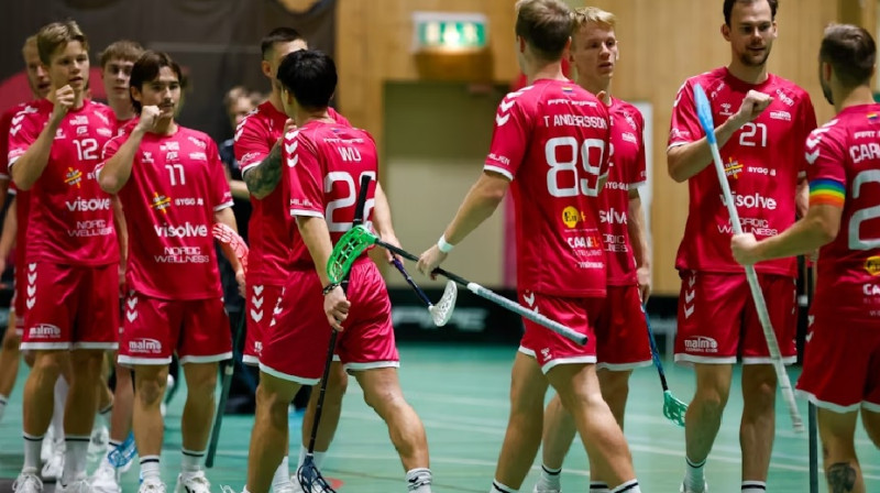 Malmo FBC un Kristers Kuzņecovs (#11), foto: Malmo FBC