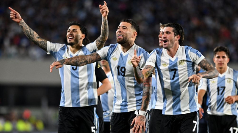Argentīnas izlases futbolisti Foto: RC/Scanpix