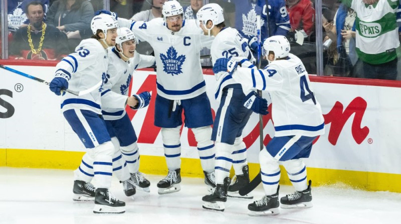 Toronto "Maple Leafs" hokejisti Foto: RC/Scanpix