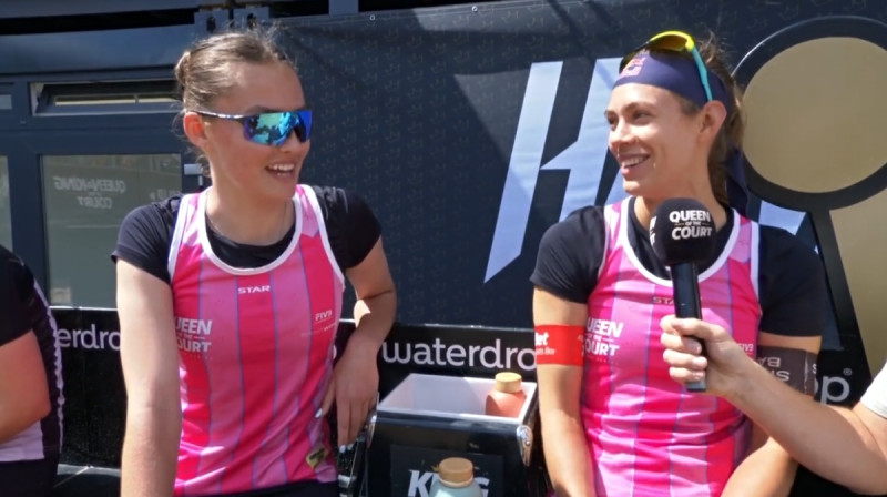 Līva Ēbere un Tīna Graudiņa. Foto: Queen & King of the Court