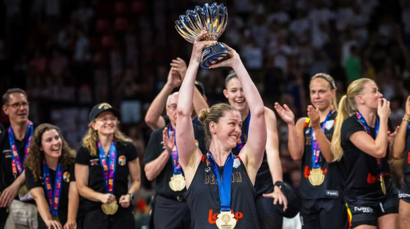 Emma Mēsemana 2025. gada 29. jūnijā. Foto: FIBA