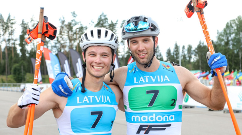 Lauris Kaparkalējs un Raimo Vīgants. Foto: A.Veckalniņš/Ski.lv